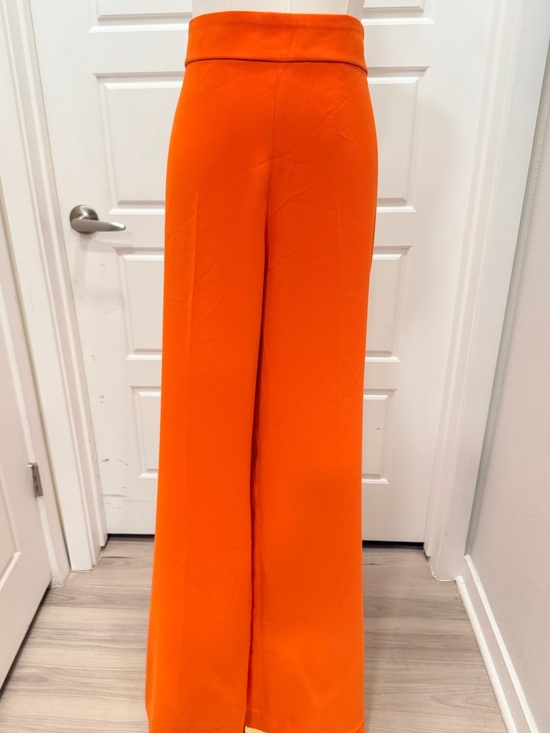 Zara Pants - Zara Wide-Leg High-Rise Pants in Vibrant Orange